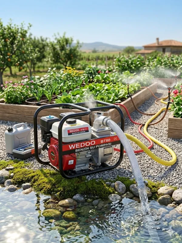 3, İNÇ WEDOO BT80 BENZİN SU POMPASI